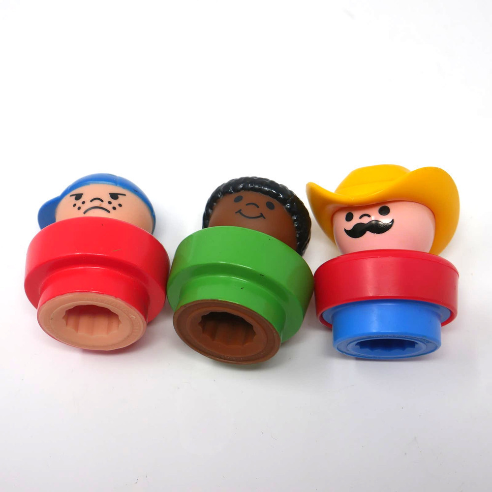 Vintage Fisher-Price Lot of 3 1990s Vintage Little People Toys Rare Toy Figures - Picture 1 of 3